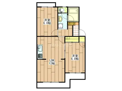 ルグラン(2LDK/3階)の間取り写真