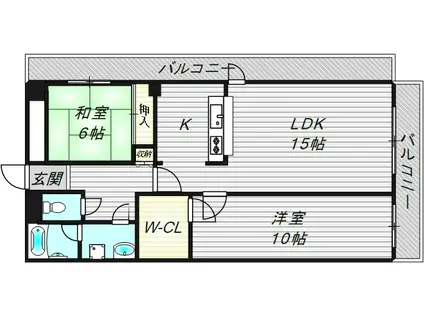 カーサローザ(3LDK/1階)の間取り写真