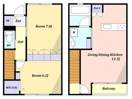 NCメゾン(2LDK/1階)の間取り写真