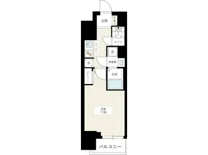 HYS三ノ輪(1K/2階)の間取り写真