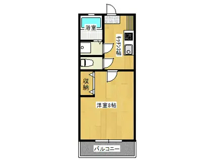 パルハイム99(1K/1階)の間取り写真