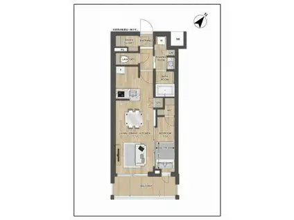 プレディアコート大森山王(1LDK/6階)の間取り写真