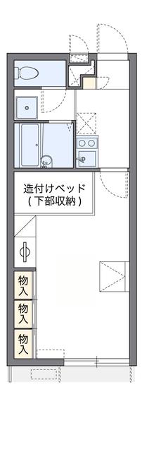 レオパレスグランプラージュ(1K/1階)の間取り写真