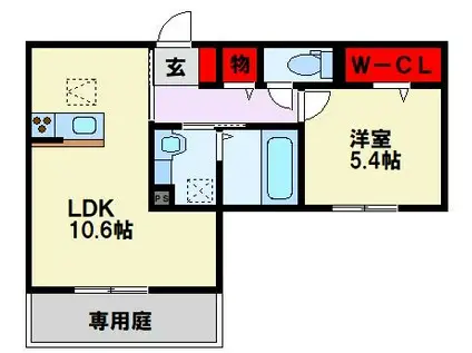 CHERISH WILL(1LDK/3階)の間取り写真