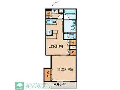 ZCO並木ビル3RD 913045(1LDK/1階)の間取り写真