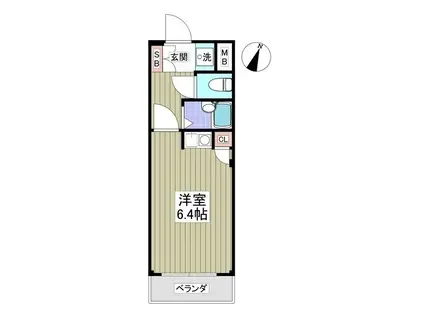 新都心プラザA(ワンルーム/4階)の間取り写真