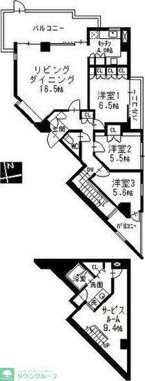 NS21やごと(3SLDK/1階)の間取り写真