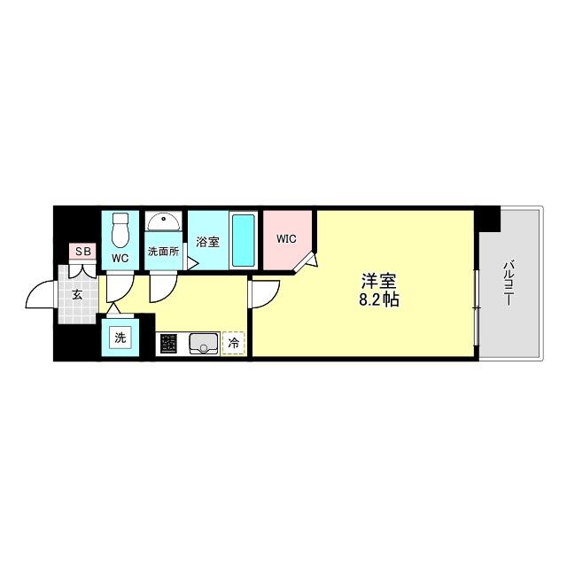 MIRAGEPALACE LOTUS LIFE(1K/3階)の間取り写真