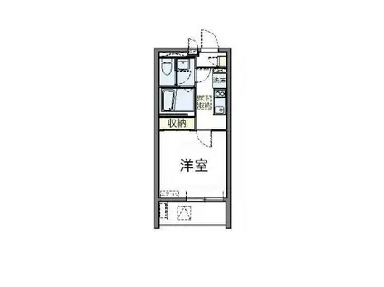 レオネクスト南青山(1K/1階)の間取り写真