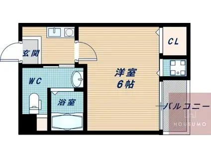 サーフ・アイランド・マリブ(1K/1階)の間取り写真