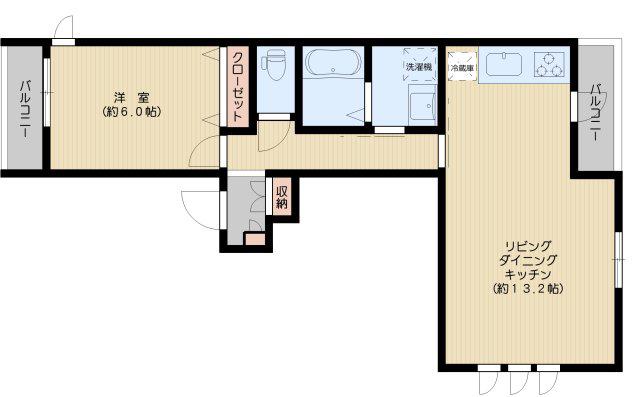 MAISON DE FRAISE(1LDK/3階)の間取り写真