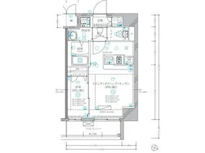 ディアレイシャス東別院IV(1LDK/14階)の間取り写真