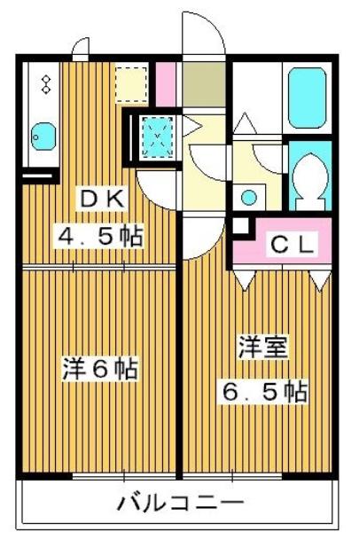 リバレイン浮間 I(2DK/2階)の間取り写真