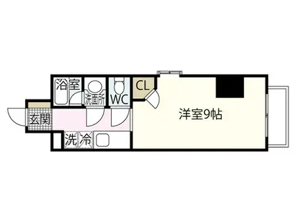 アーバングレース広島(1K/11階)の間取り写真