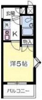 クロノス座間(1K/1階)の間取り写真