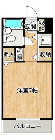 朝日プラザ河内長野デポーフロント(1K/8階)の間取り写真
