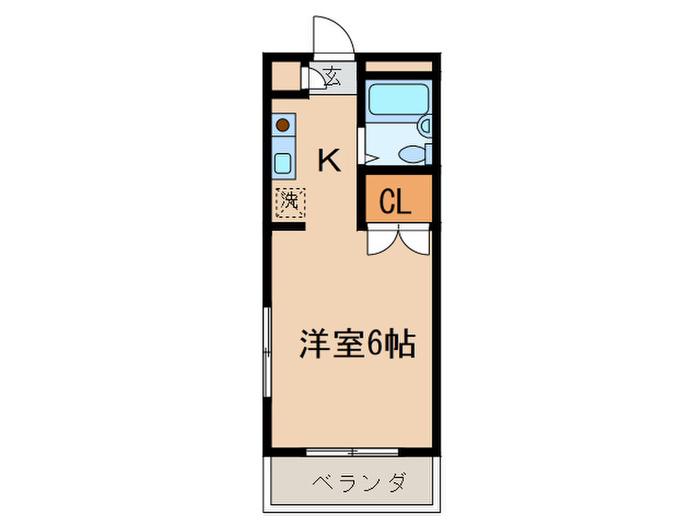 Y・Mニュータウン(1K/1階)の間取り写真