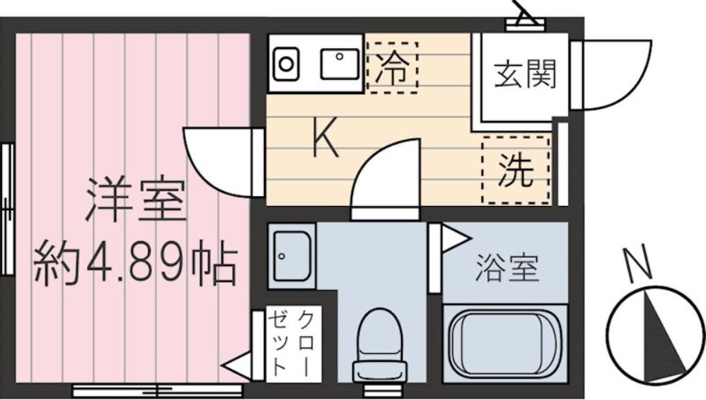 チャルテ西早稲田II(1K/3階)の間取り写真