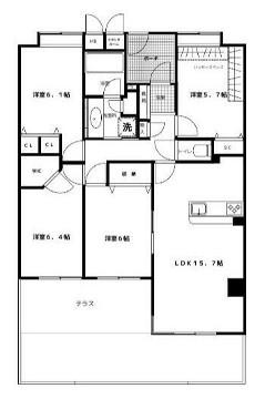 ライフガーデン吾妻壱番館(4LDK/1階)の間取り写真
