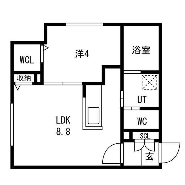 ONE STAGEひばりが丘II(1LDK/3階)の間取り写真