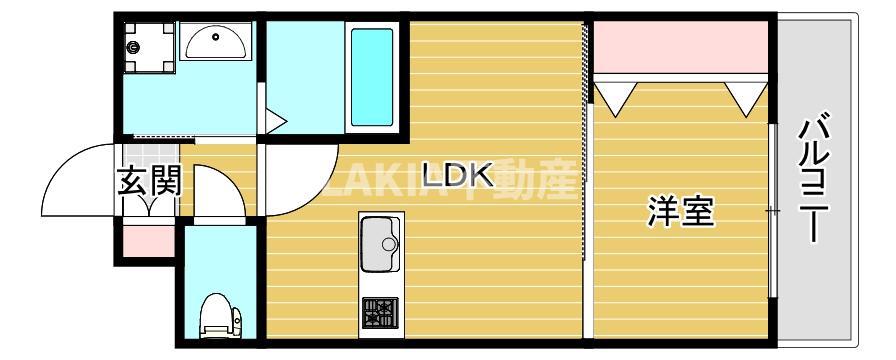WOB京橋(1LDK/5階)の間取り写真