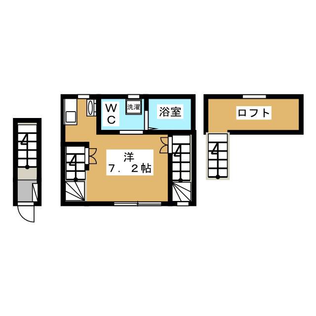 ジュール町田(ワンルーム/2階)の間取り写真