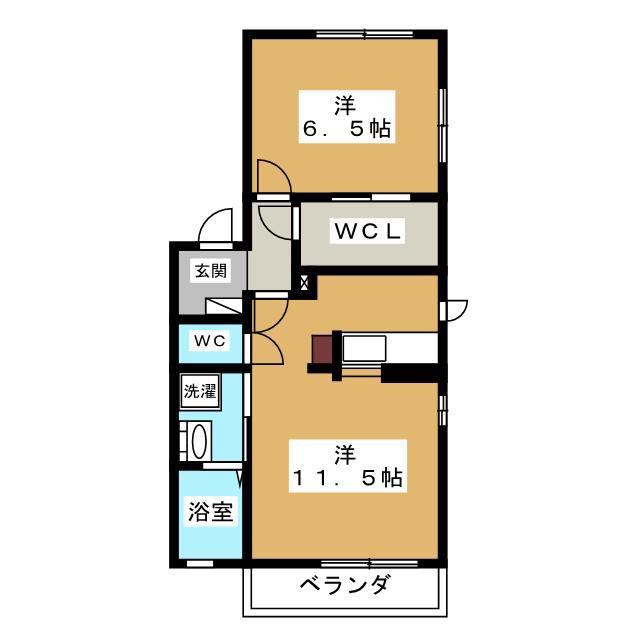 RELIEF SITE(1LDK/2階)の間取り写真