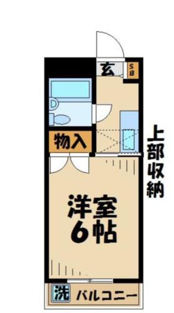 グランドール・稲城A(1K/3階)の間取り写真