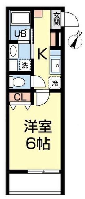 O2 SHIN-YOKOHAMA(1K/2階)の間取り写真
