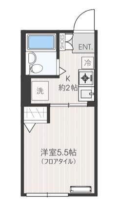 アゼリア宮崎台I(1K/1階)の間取り写真