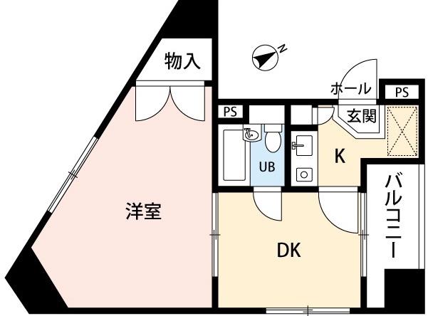 エポック恵比寿(1K/5階)の間取り写真