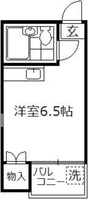 P′S HOUSE(ワンルーム/1階)の間取り写真