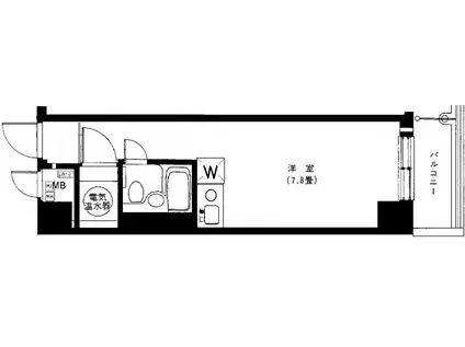 初台スカイレジテル(ワンルーム/5階)の間取り写真