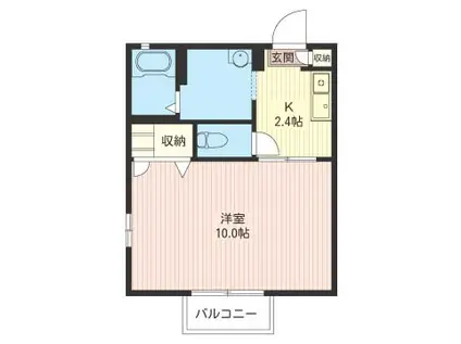 メゾン今泉(1K/1階)の間取り写真