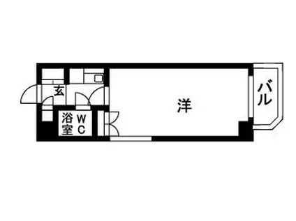 貞和ビル(1K/6階)の間取り写真