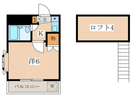 アミューズメント板橋本町第1(1K/1階)の間取り写真