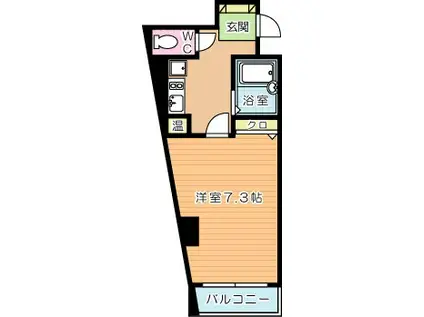 リモージュ野上(1K/6階)の間取り写真