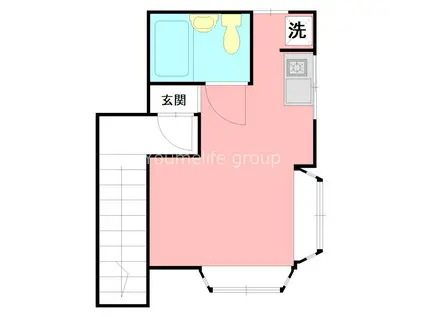 シーサイドOISOII(ワンルーム/2階)の間取り写真
