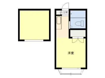 サンハイツ(1K/2階)の間取り写真