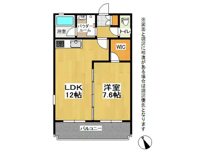 ベラフローレ(1LDK/3階)の間取り写真