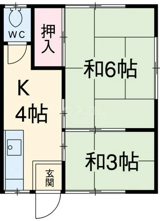 成光荘 2階階 間取り