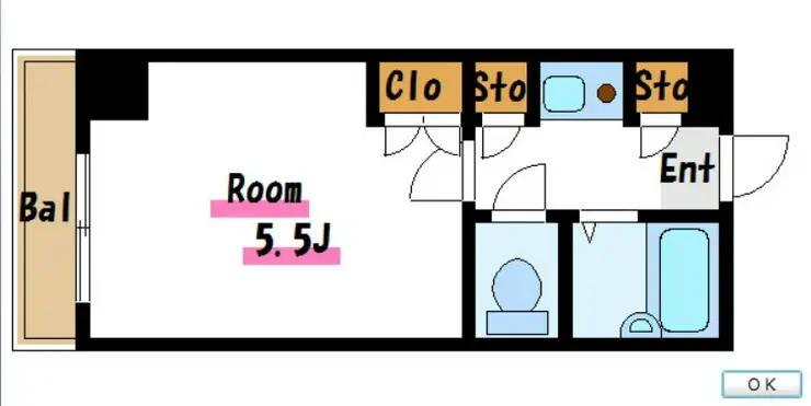 グリーンターフ南行徳 4階階 間取り