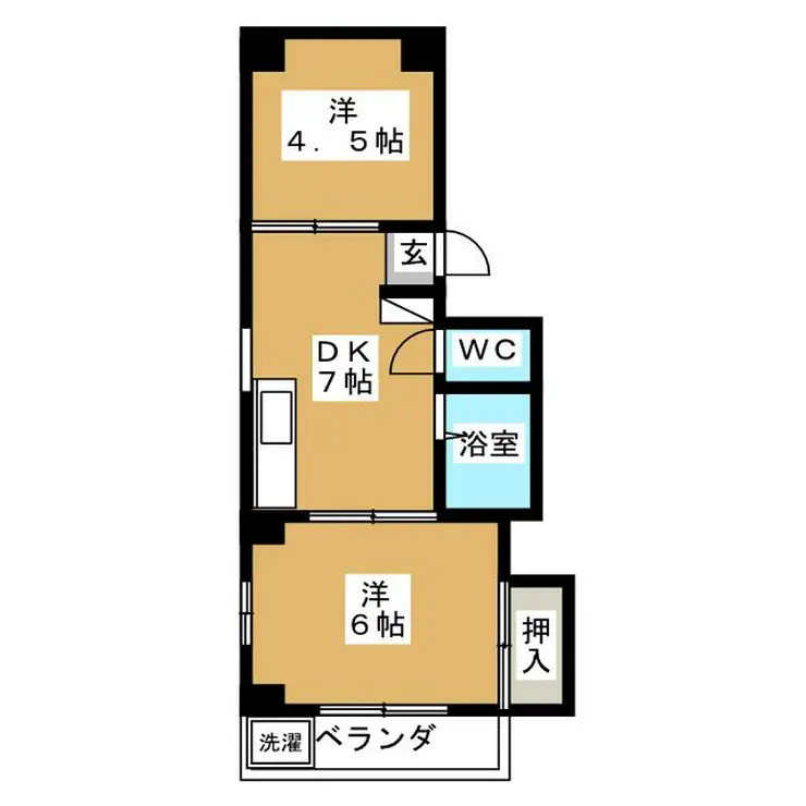 メゾン船橋法典 3階階 間取り