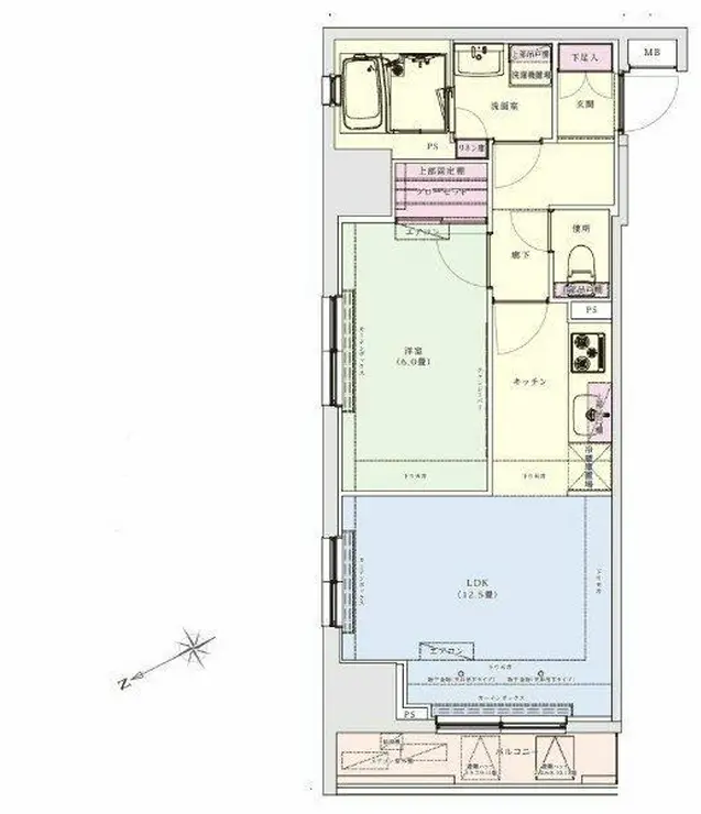 アイル銀座京橋壱番館 4階階 間取り