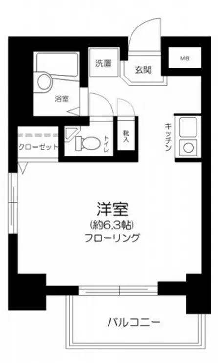 クレアシオン渋谷 9階階 間取り