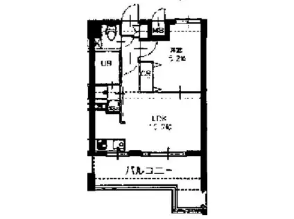 Mプラザ香里六番館(1LDK/2階)の間取り写真