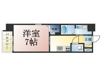 SUN RICH S・T(1K/5階)の間取り写真