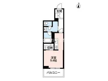 シャーメゾン九品寺(ワンルーム/2階)の間取り写真