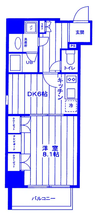 スパシエ・エル新横浜 2階階 間取り