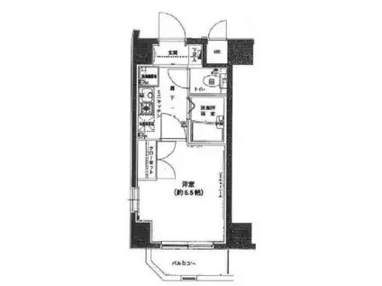 エクセリア浜田山(1K/7階)の間取り写真